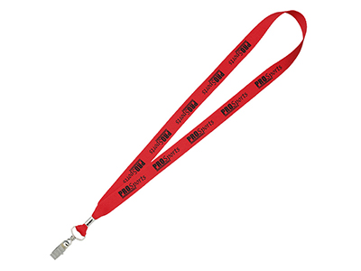 Lanyard with Metal Bulldog Clip - 3/4