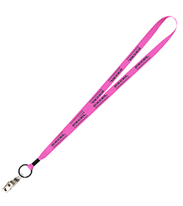 Snap with Metal Bulldog Clip Lanyard 
