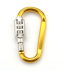 3 DIGIT CODE LOCK CARABINEER