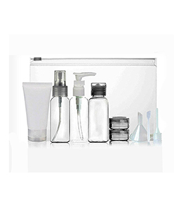 10 PIECE PORTABLE TRAVEL BOTTLE SET