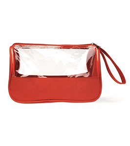 TOILETRY BAG IN MICROFIBER & PVC