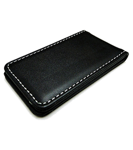 LEATHER MAGNETIC MONEY CLIP
