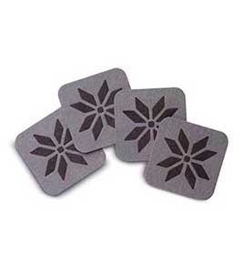 SET OF 4 COASTERS IN FELT