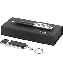 	BALMAIN USB & BALLPOINT PEN GIFT SET