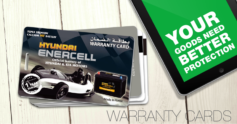 warranty card
